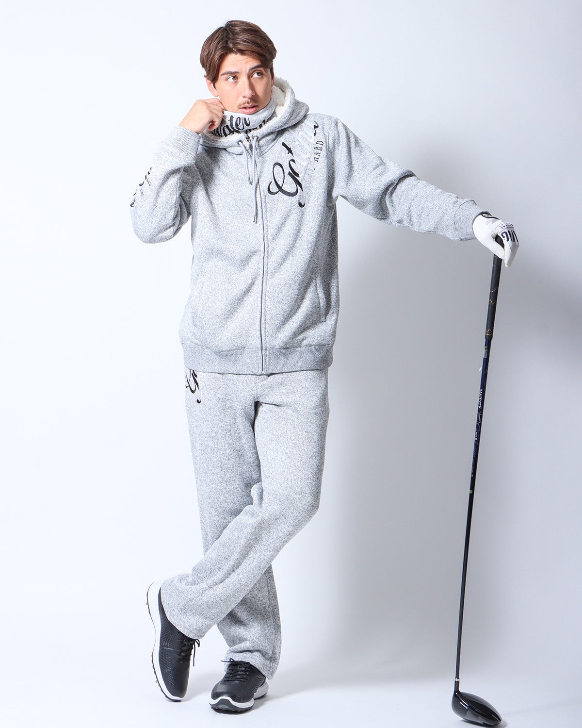 杢グレー：180cm/70kg(Lサイズ着用)