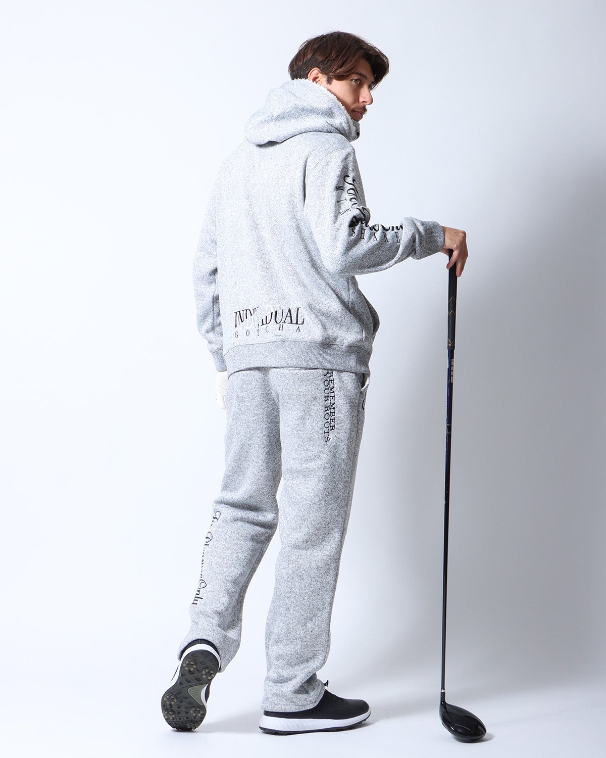 GOTCHA GOLF] ポリ杢 ネックウォーマー付き ジップパーカー | PEET
