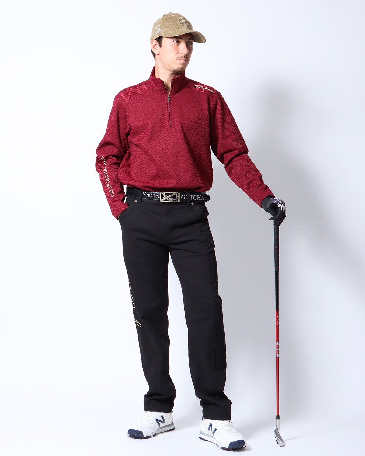 ワイン：180cm/70kg(Lサイズ着用)