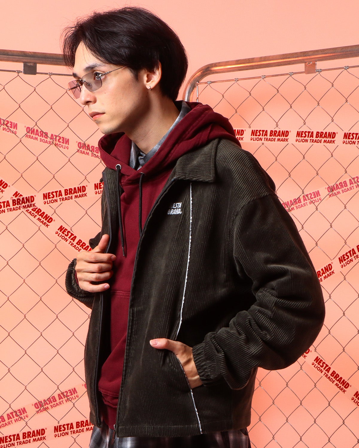 カーキ:175cm(Mサイズ着用)