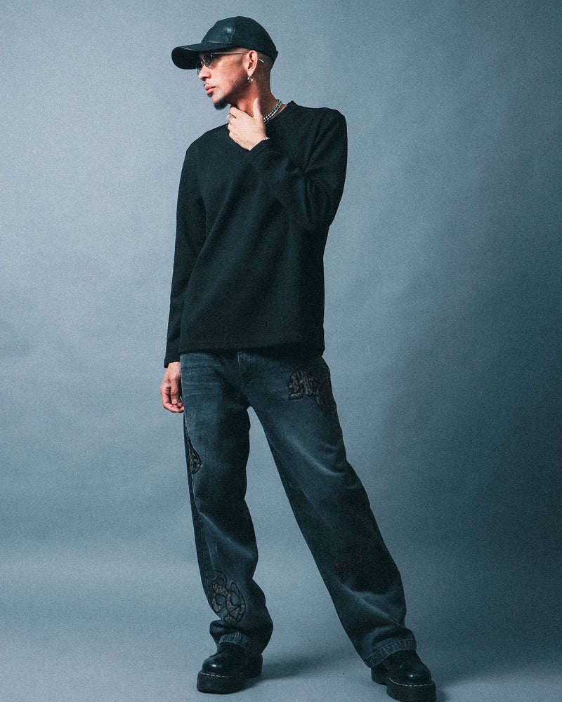 ブラック：183cm(XLサイズ着用)