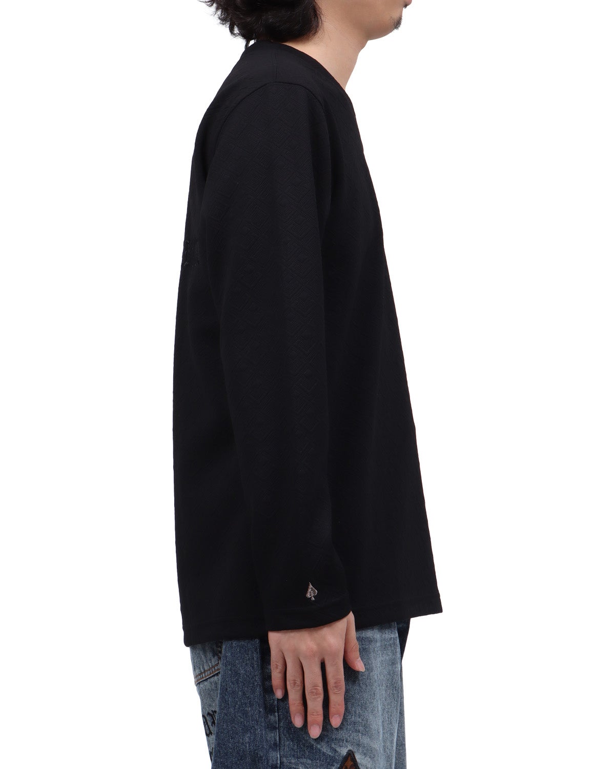 MCD] ダイヤ 膨れ ジャカード Vネック ロンT | PEET ONLINE STORE