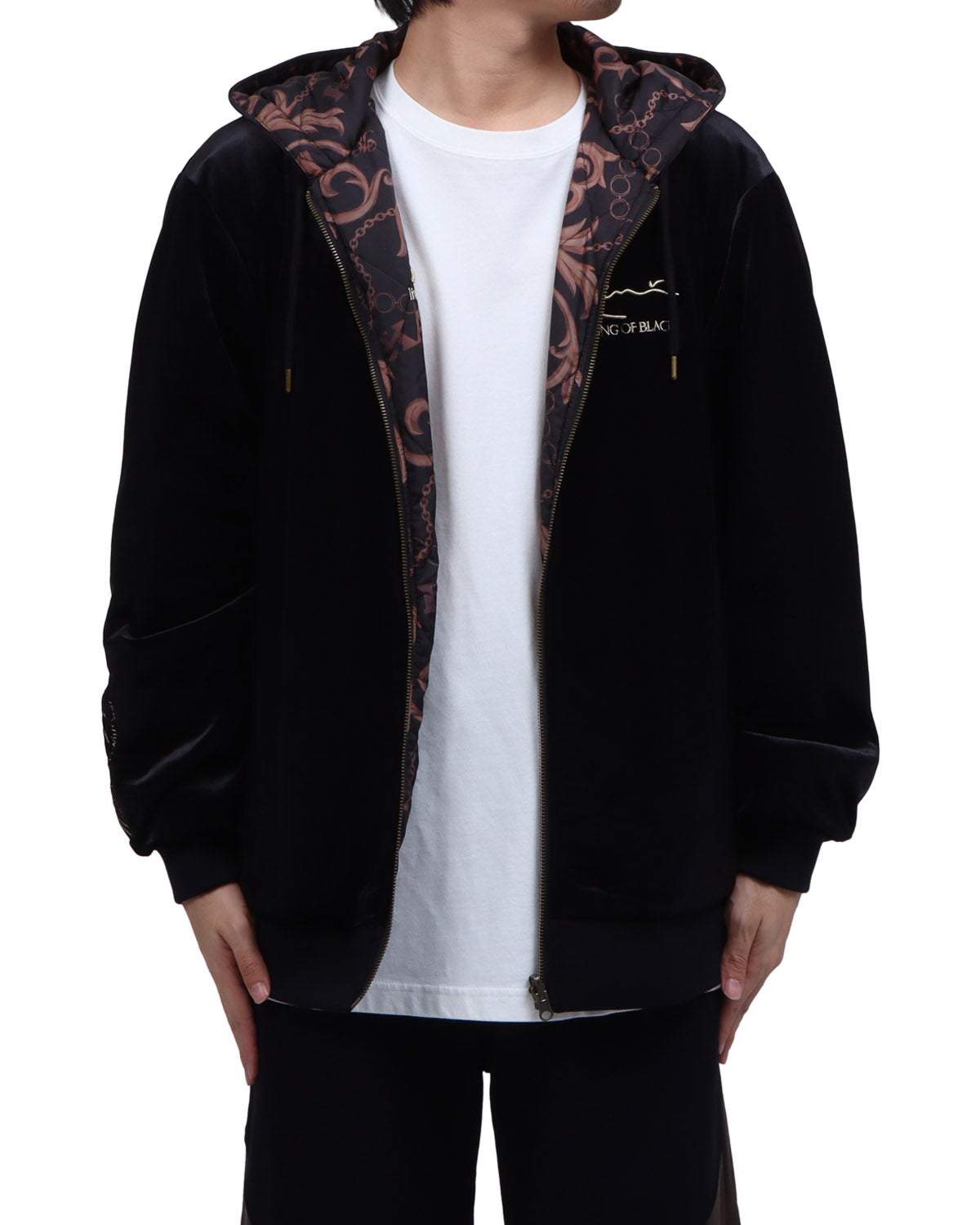 Karl Kani] リバーシブル バロック チェーン ZIPパーカー | PEET