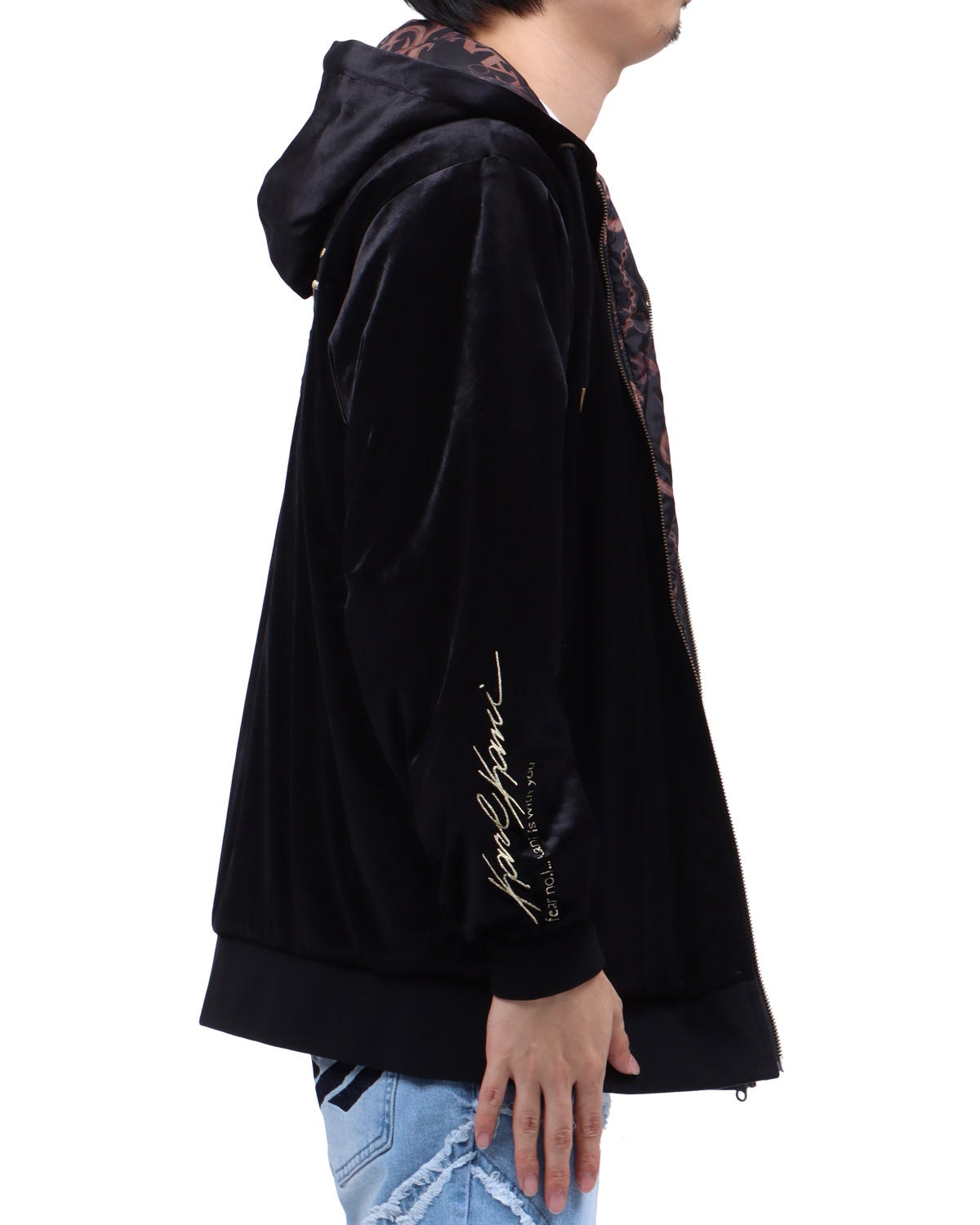 Karl Kani] リバーシブル バロック チェーン ZIPパーカー | PEET