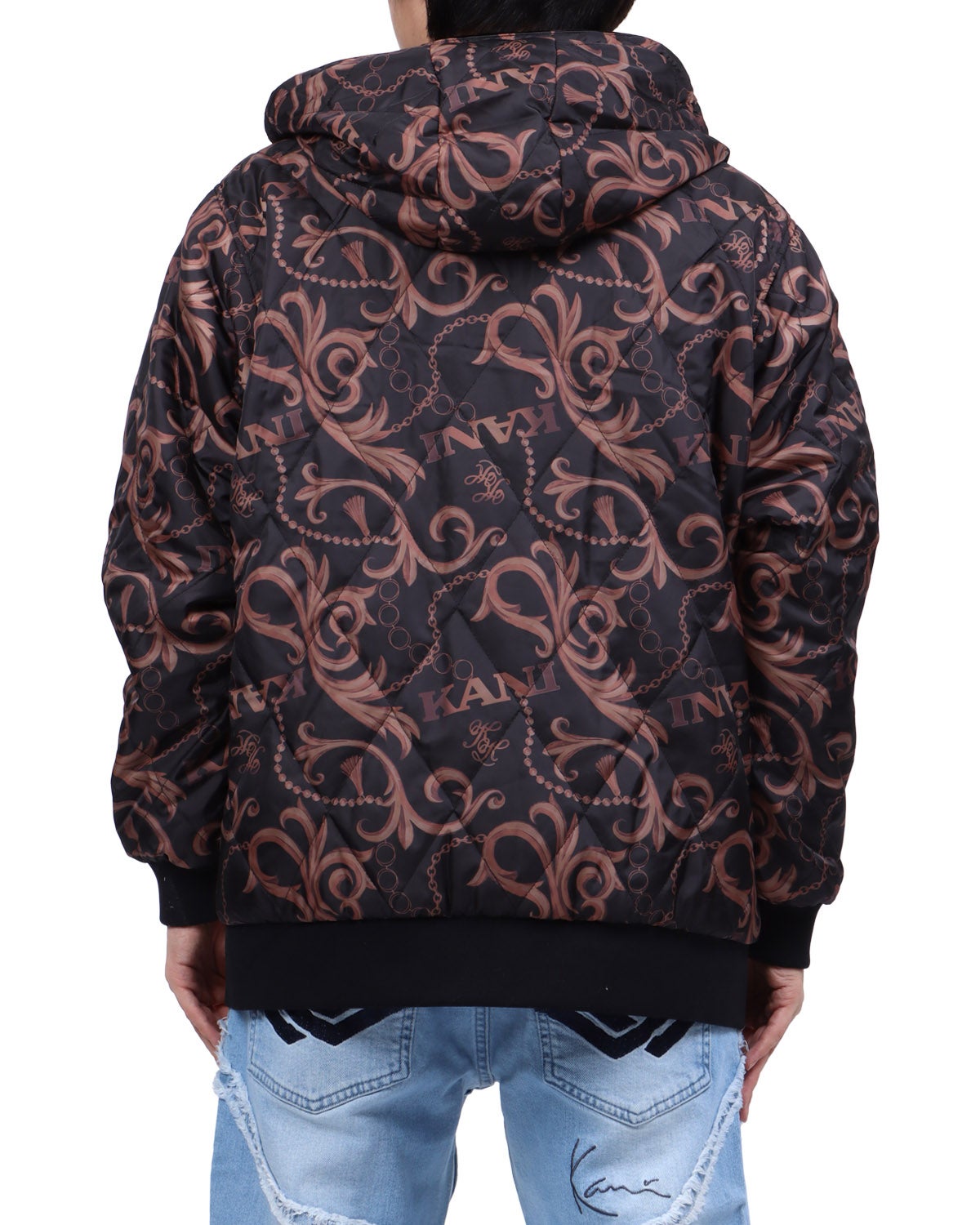 Karl Kani] リバーシブル バロック チェーン ZIPパーカー | PEET