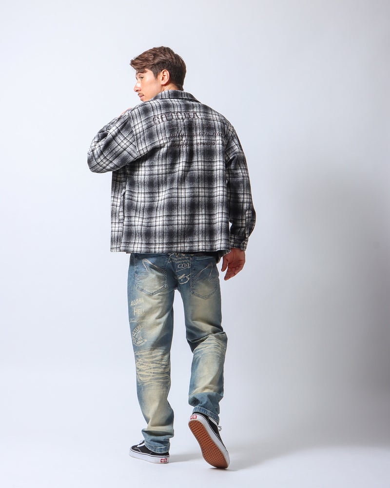 ホワイト：180cm/70kg(Lサイズ着用)