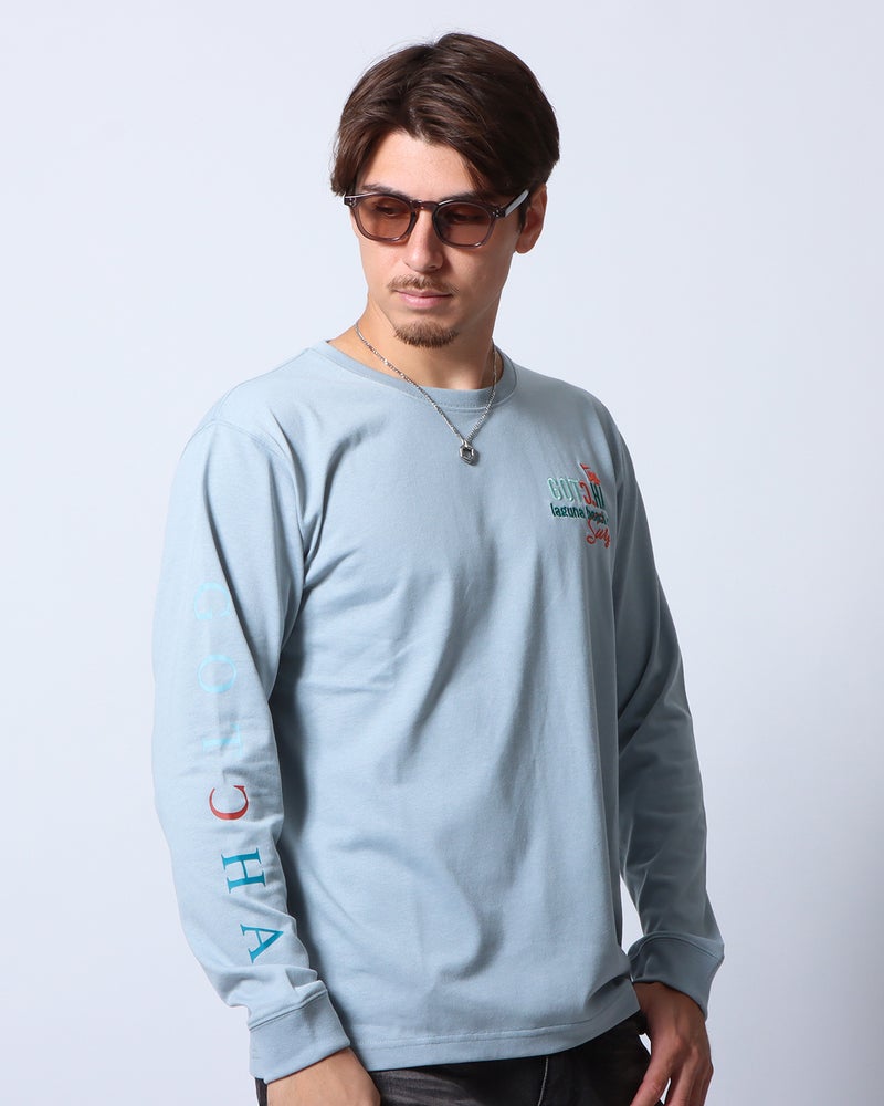ブルーグレー：180cm/70kg(Lサイズ着用)