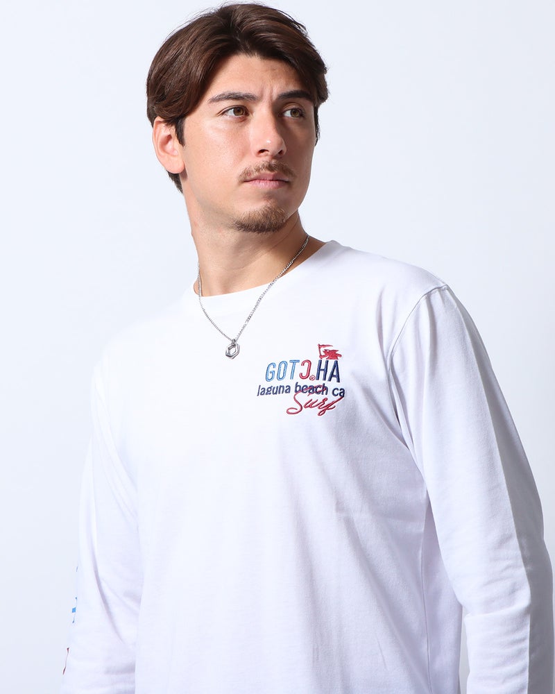 ホワイト：180cm/70kg(Lサイズ着用)