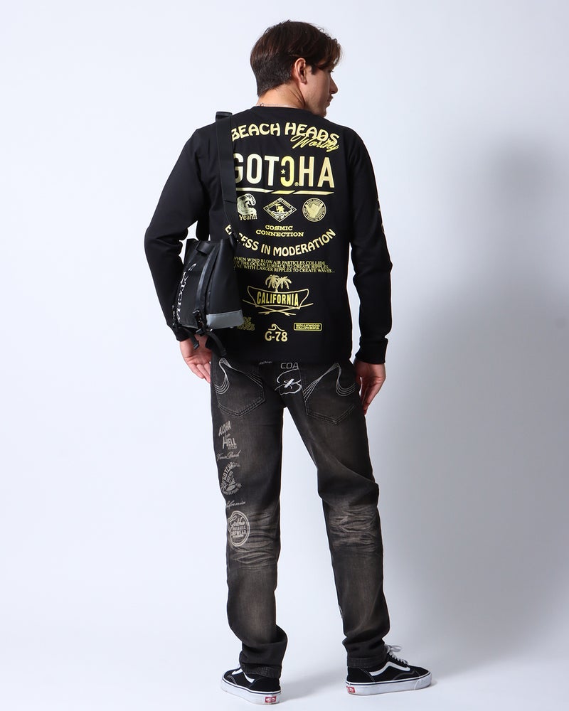 ブラック：180cm/70kg(Lサイズ着用)