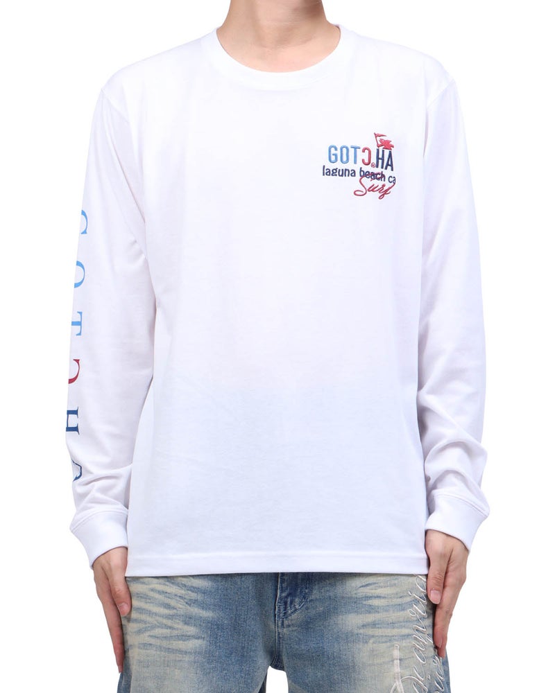 ホワイト：173cm63kg(Lサイズ着用)