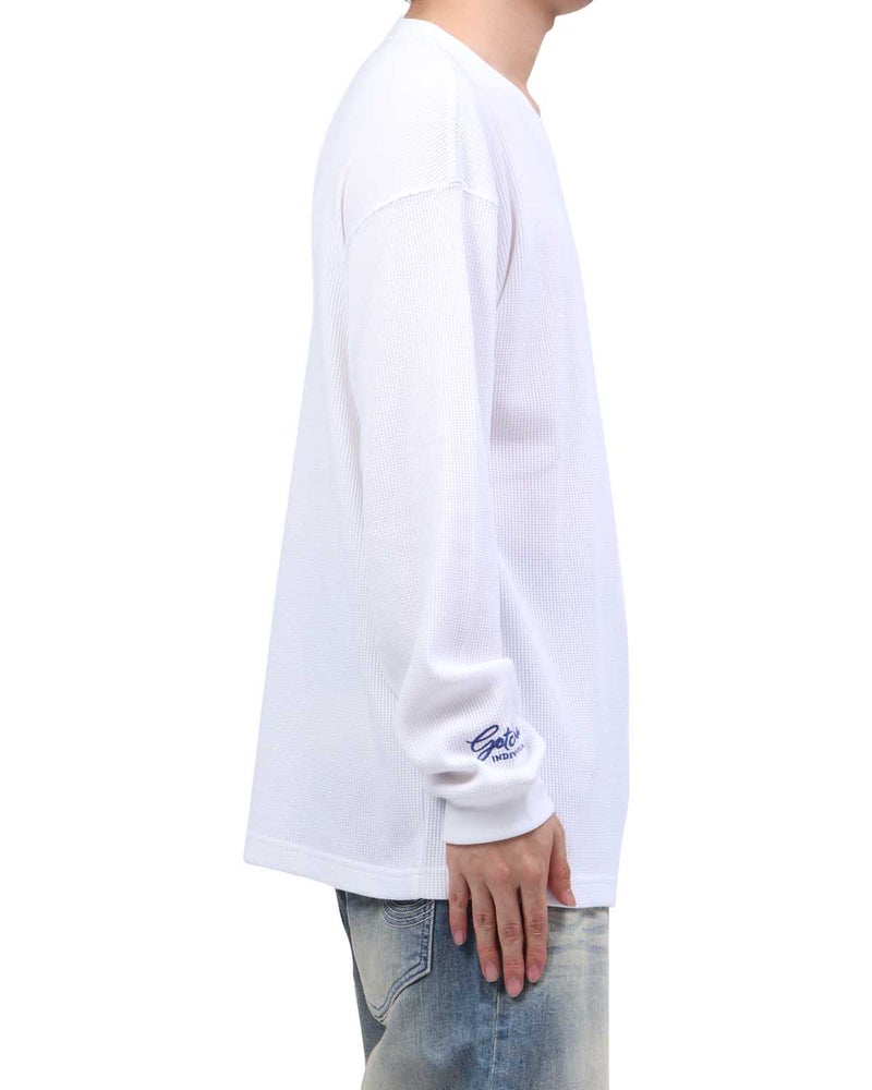 ホワイト：173cm63kg(Lサイズ着用)