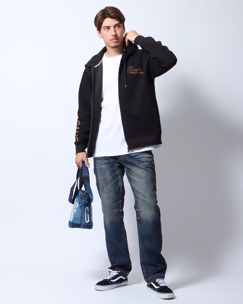 ブラック：180cm/70kg(Lサイズ着用)