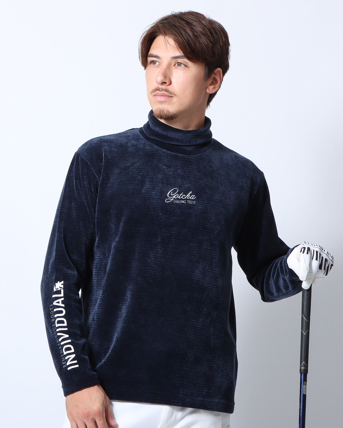 ネイビー：180cm/70kg(Lサイズ着用)
