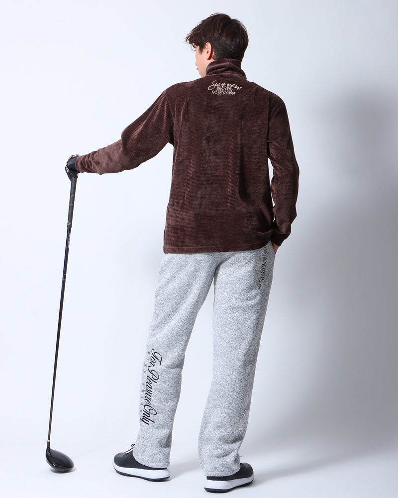 ブラウン：180cm/70kg(Lサイズ着用)