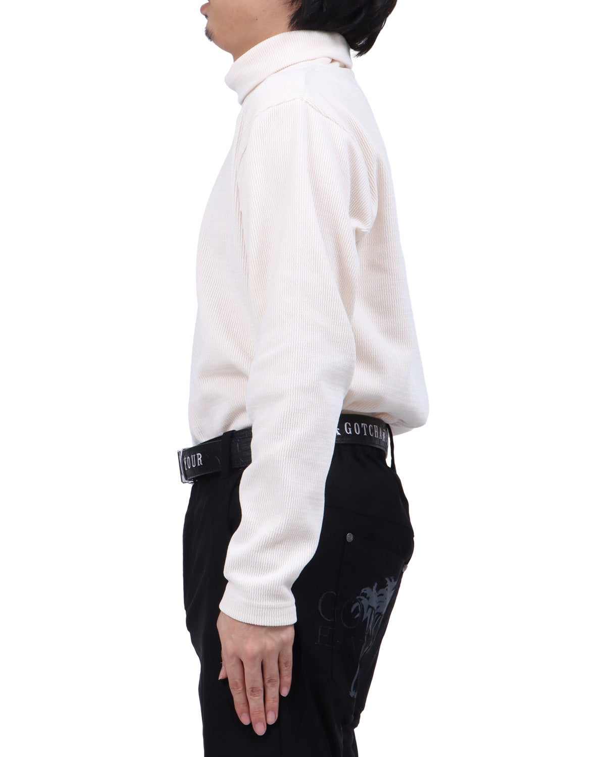 ホワイト：173cm63kg(Lサイズ着用)