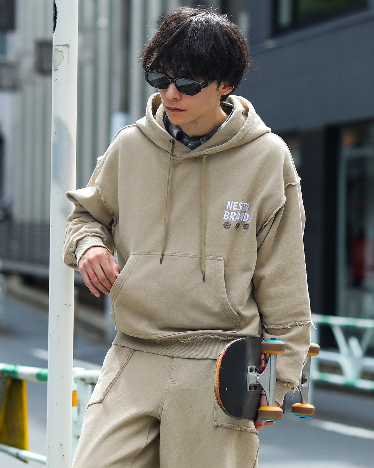マスタード：175cm(Mサイズ着用)