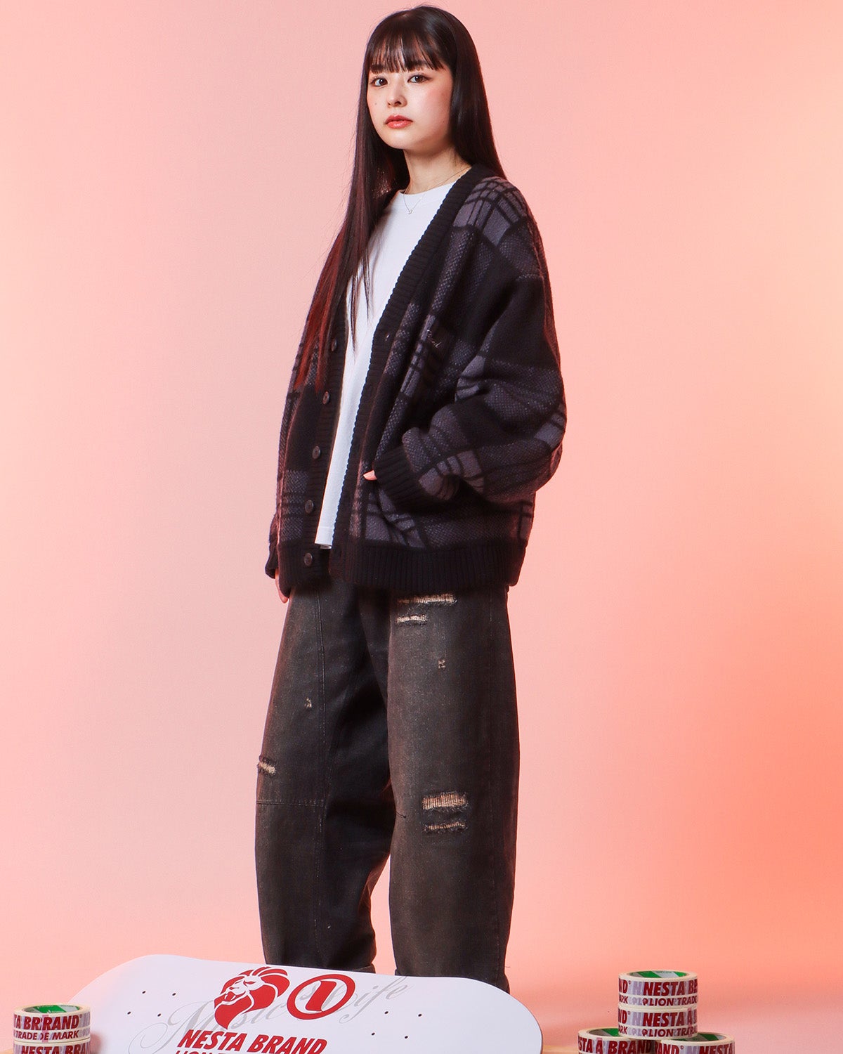 ブラック：160cm(Mサイズ着用)