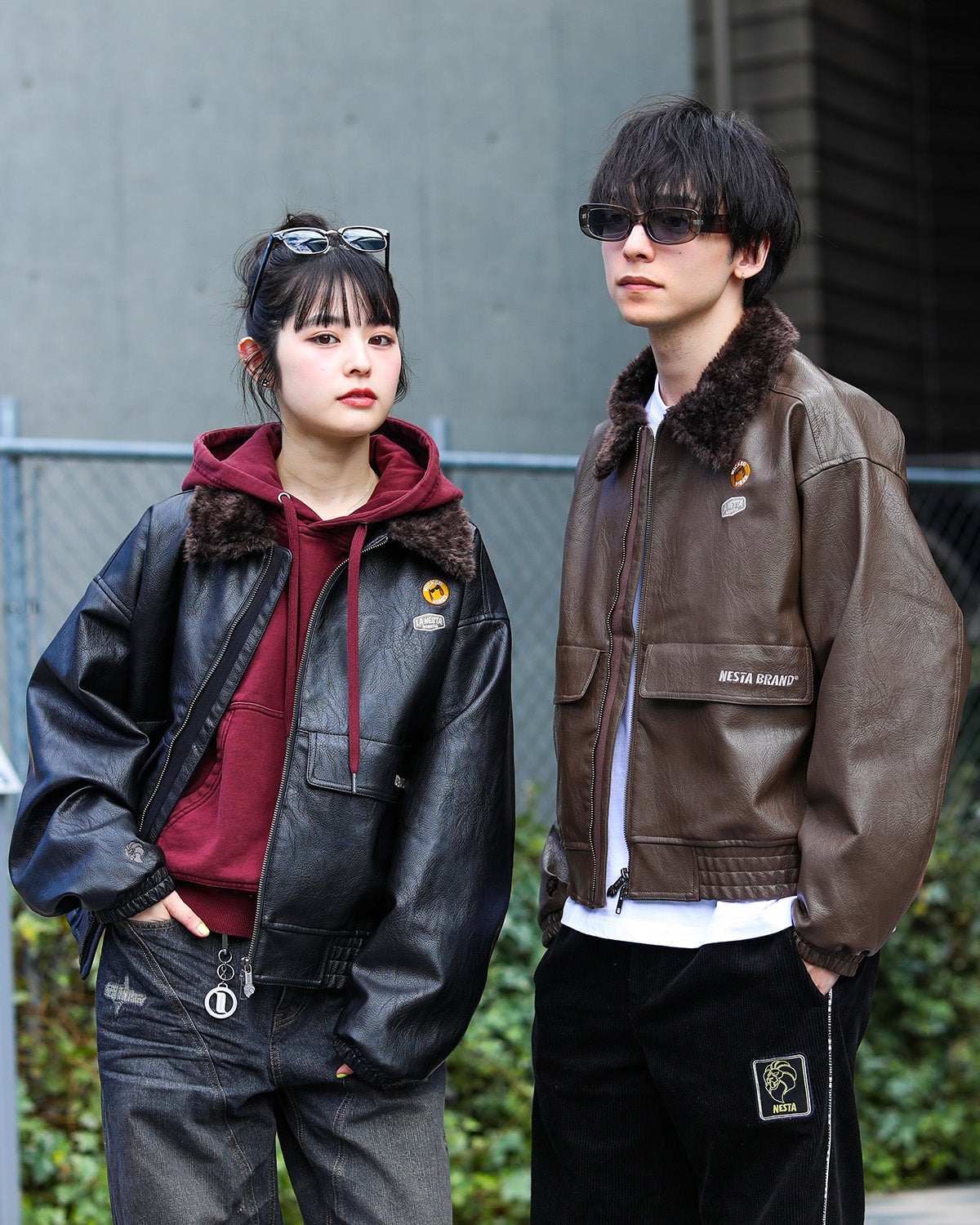 左：160ｃｍ（Mサイズ着用）、右：175ｃｍ（Mサイズ着用）