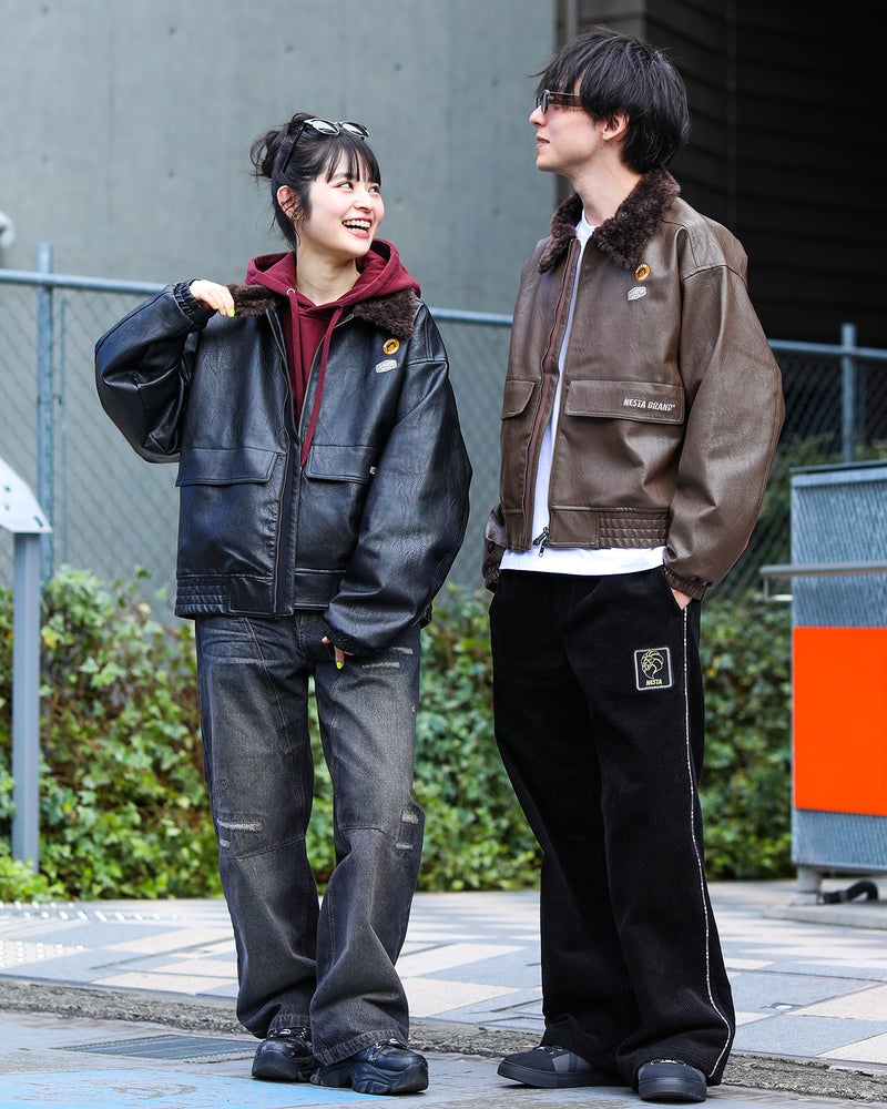 左：160ｃｍ（Mサイズ着用）、右：175ｃｍ（Mサイズ着用）