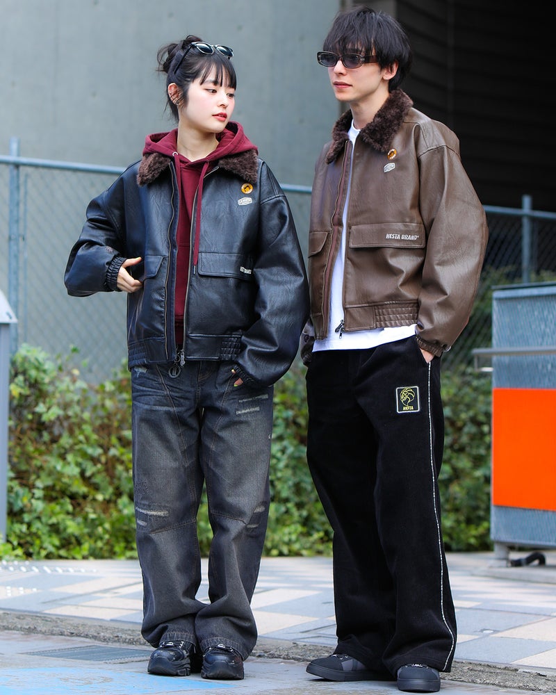 左：160ｃｍ（Mサイズ着用）、右：175ｃｍ（Mサイズ着用）