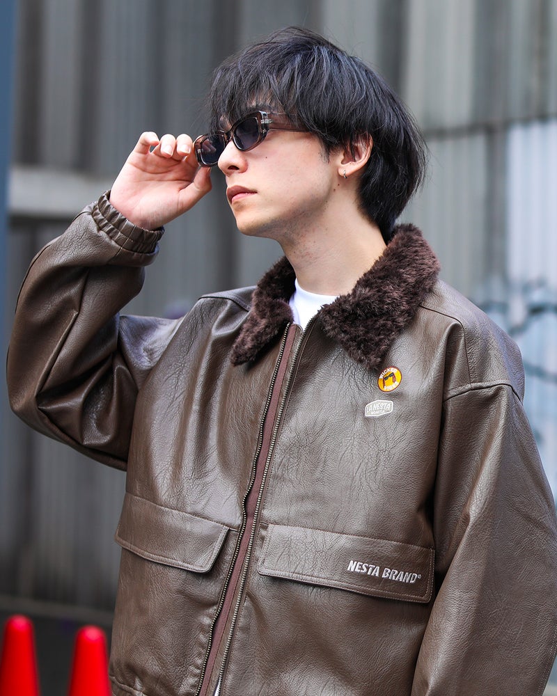 ブラウン：175cm(Mサイズ着用)