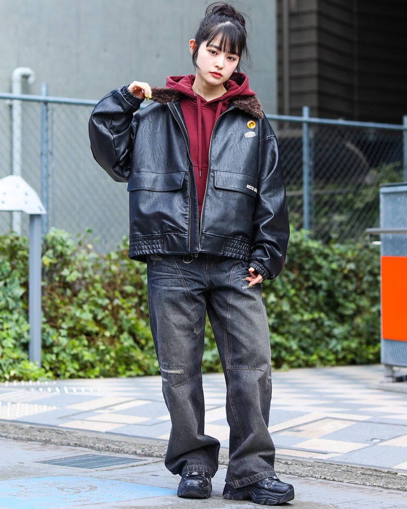 ブラック：160cm(Mサイズ着用)