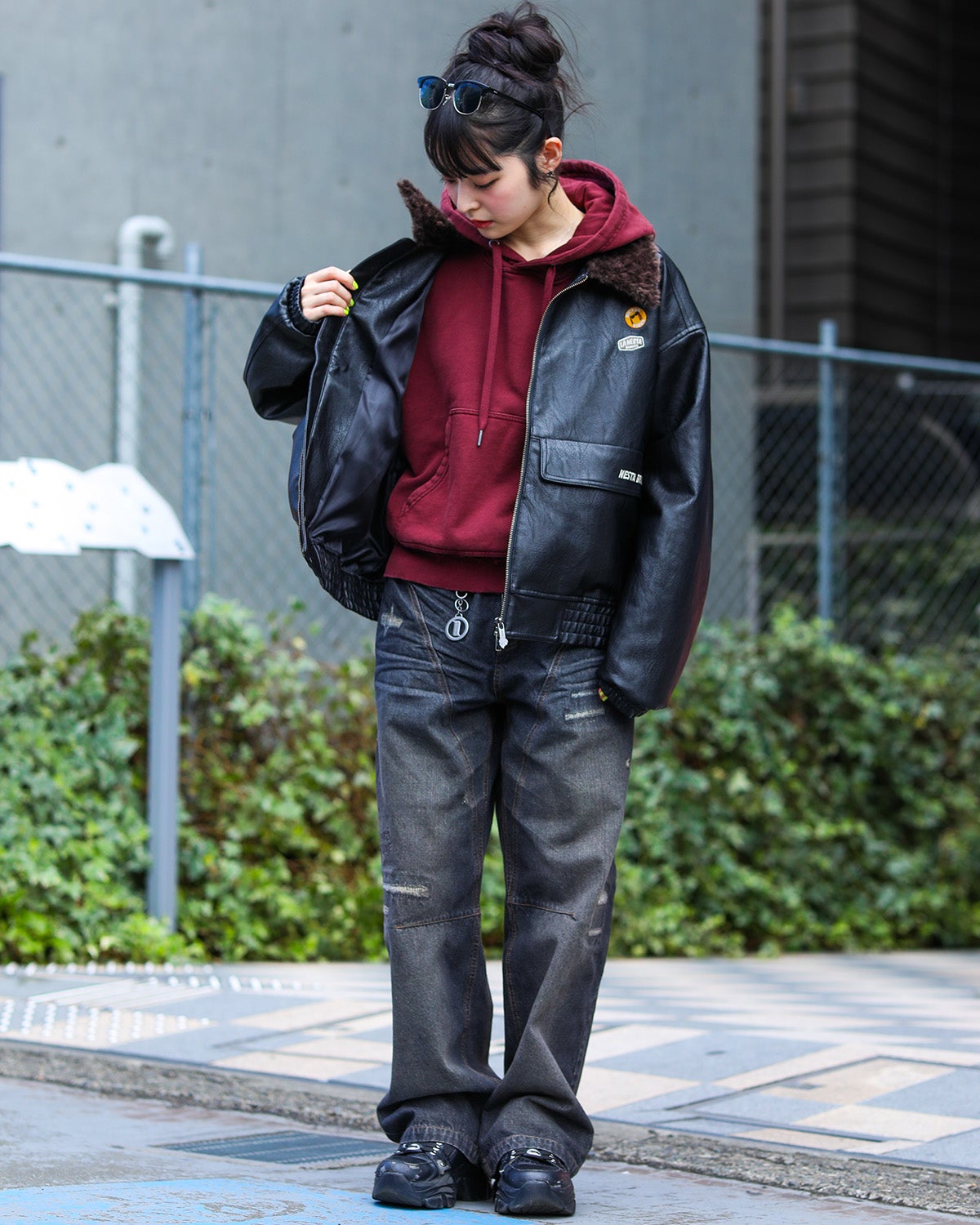 ブラック：160cm(Mサイズ着用)