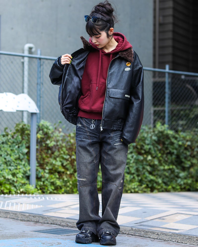ブラック：160cm(Mサイズ着用)