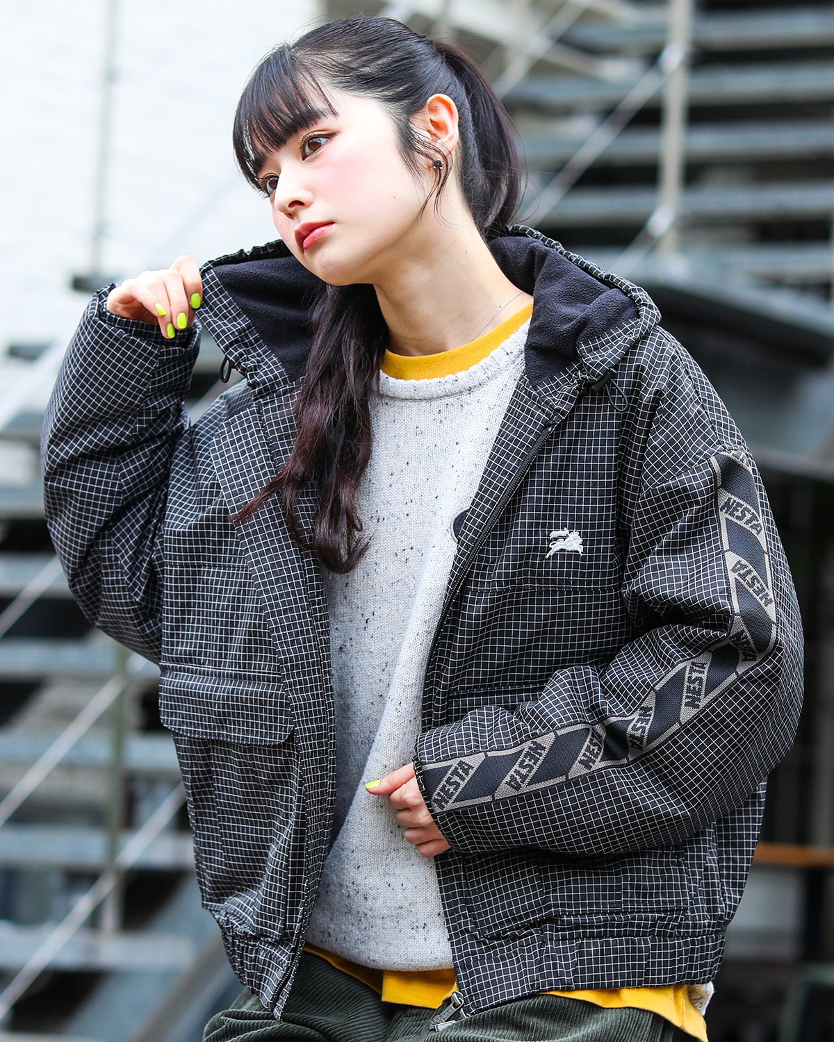 ブラック：160cm(Mサイズ着用)