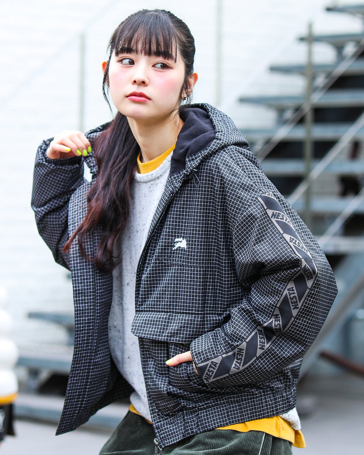 ブラック：160cm(Mサイズ着用)
