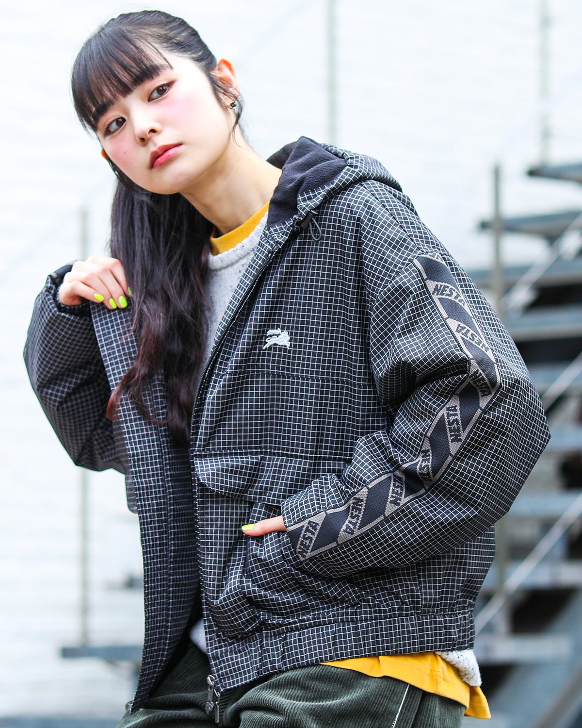 ブラック：160cm(Mサイズ着用)