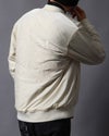 オフホワイト：178cm/75kg(Lサイズ着用)