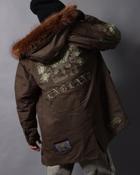 カーキ：178cm/75kg(Lサイズ着用)