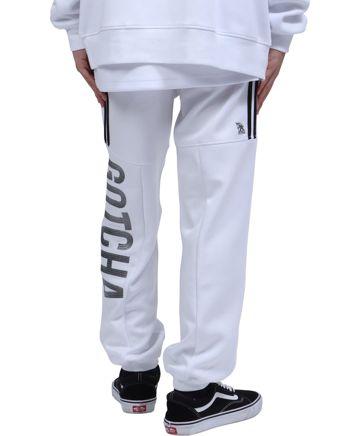 ホワイト：173cm63kg(Lサイズ着用)