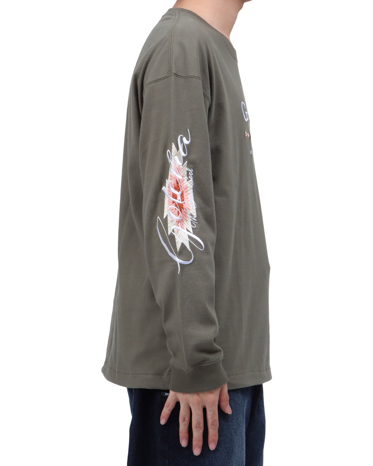 グリーン：173cm63kg(Lサイズ着用)
