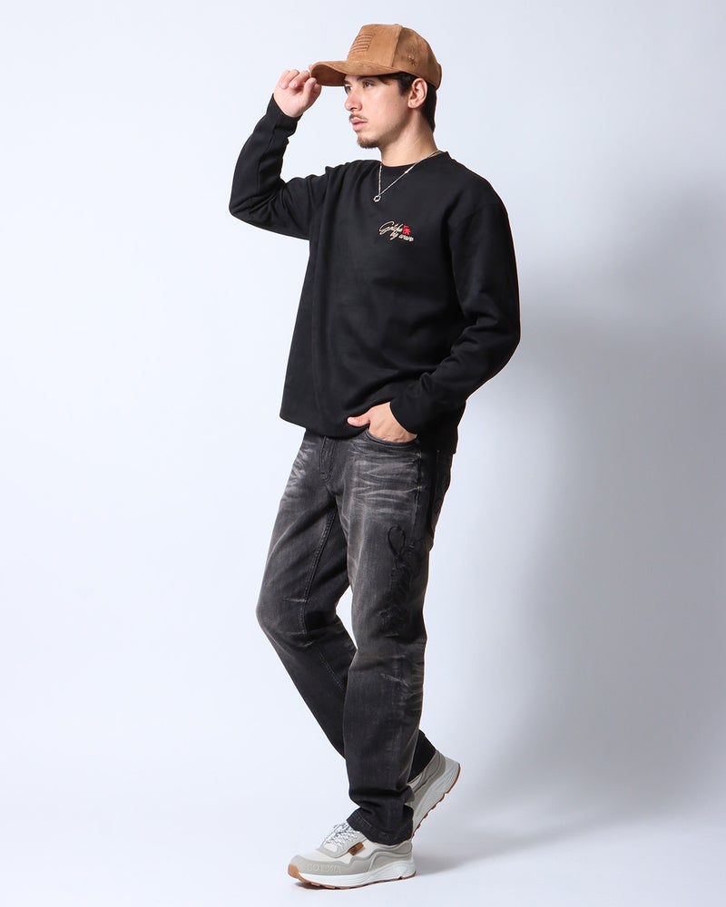 ブラック：180cm/70kg(Lサイズ着用)