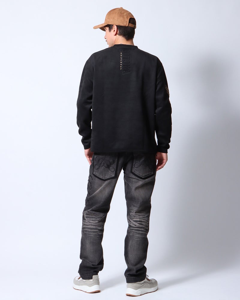 ブラック：180cm/70kg(Lサイズ着用)