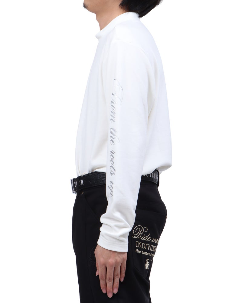 ホワイト：173cm63kg(Lサイズ着用)