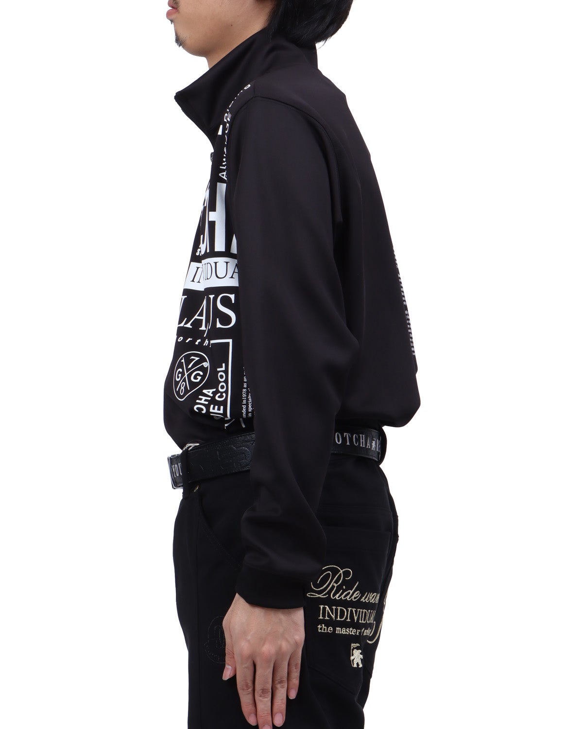 ブラック：173cm63kg(Lサイズ着用)