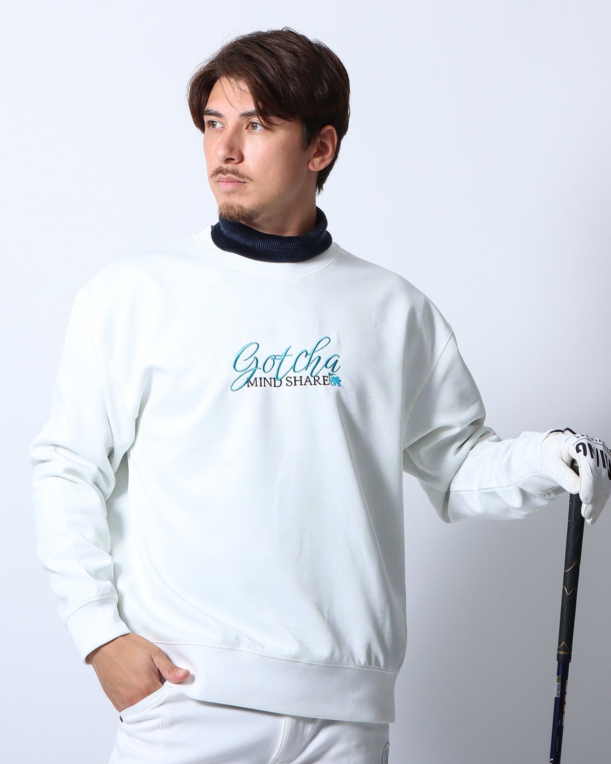 ホワイト：180cm/70kg(Lサイズ着用)