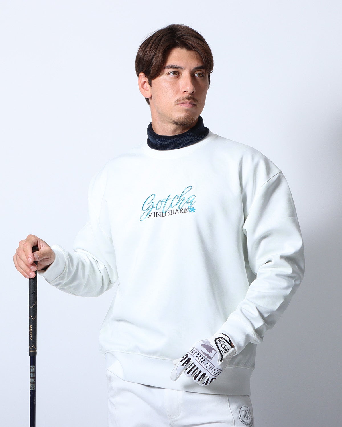 ホワイト：180cm/70kg(Lサイズ着用)