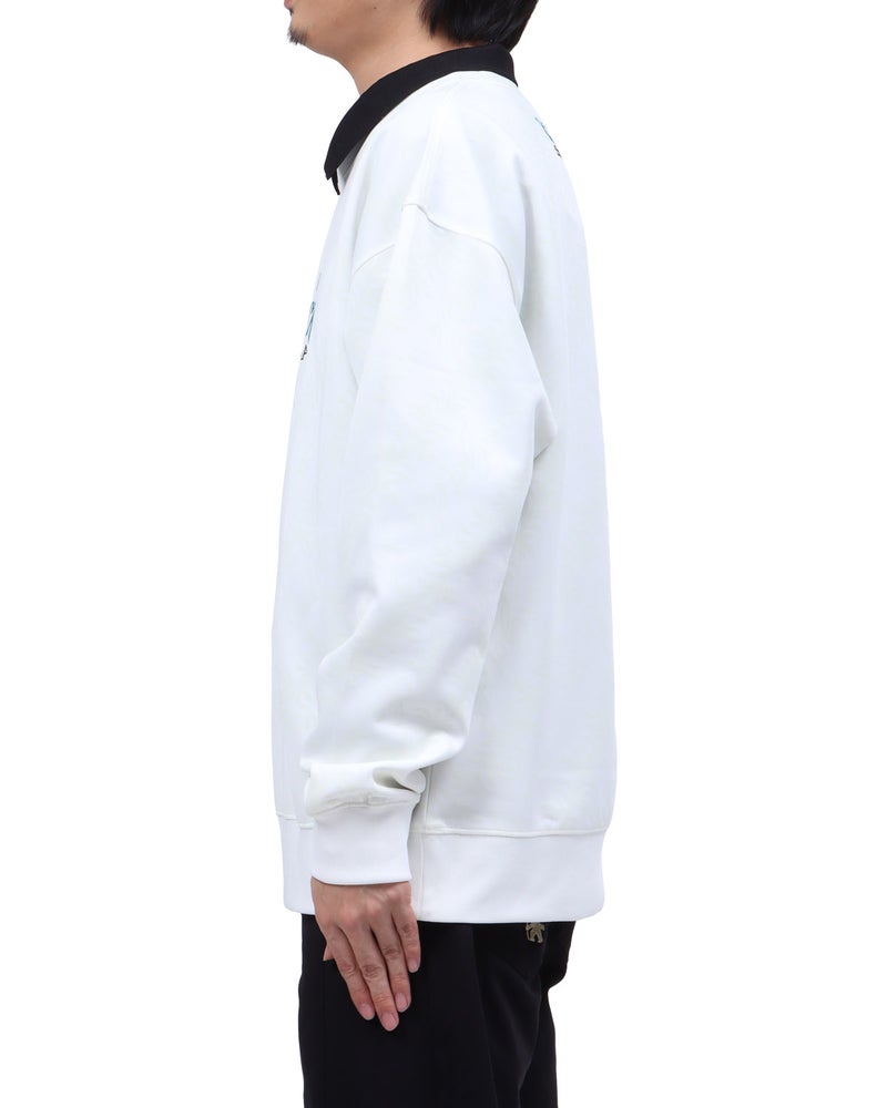 ホワイト：173cm63kg(Lサイズ着用)