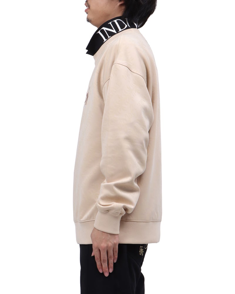 ベージュ：173cm63kg(Lサイズ着用)