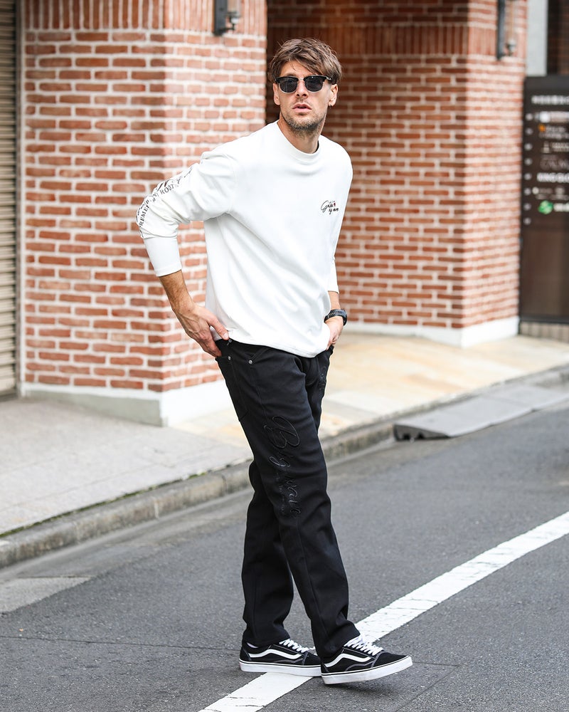 ブラック：183cm/70kg(Lサイズ着用)