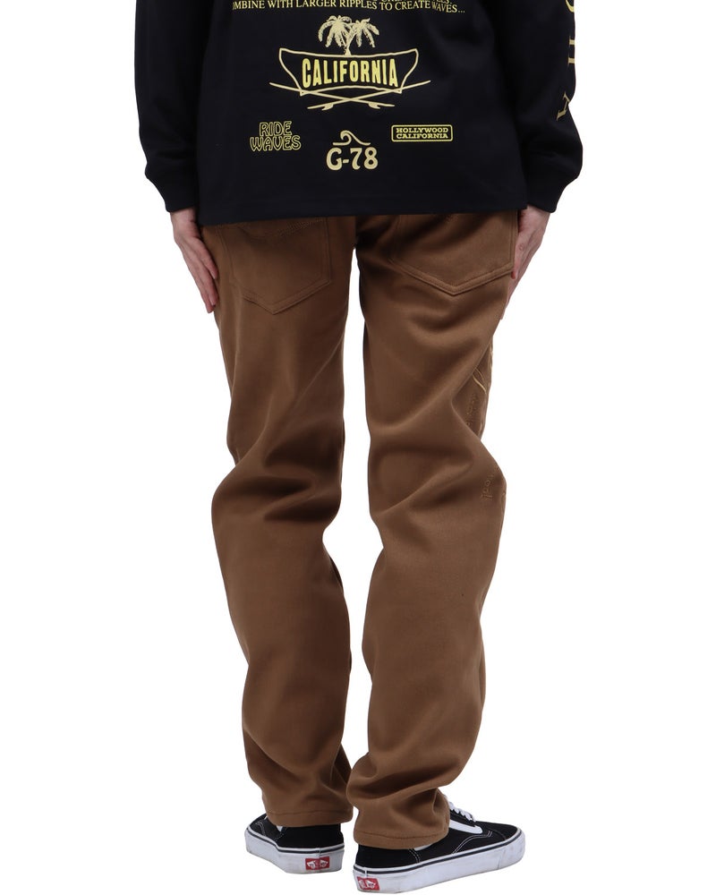 ベージュ：173cm63kg(Lサイズ着用)
