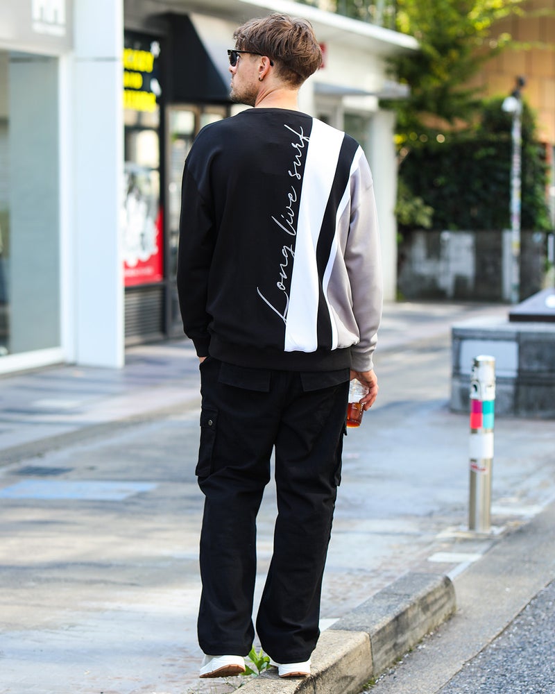 ブラック：183cm/70kg(Lサイズ着用)