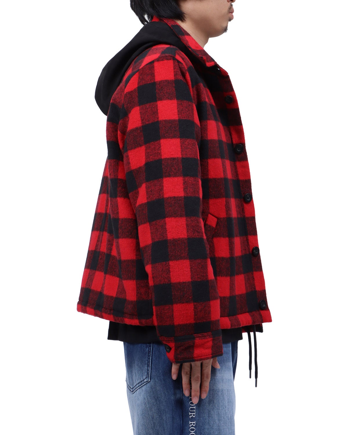 レッド：173cm63kg(Lサイズ着用)