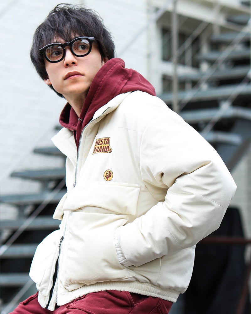 オフホワイト：175cm(Mサイズ着用)