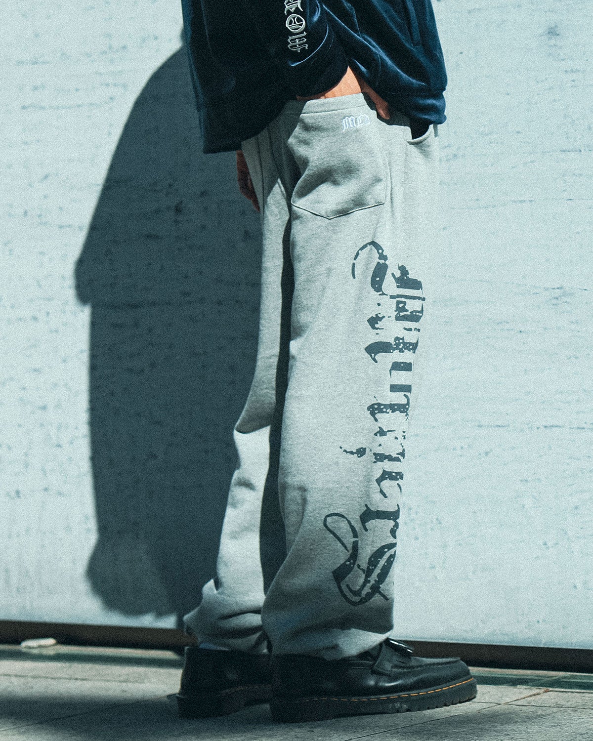 杢グレー：183cm(Lサイズ着用)