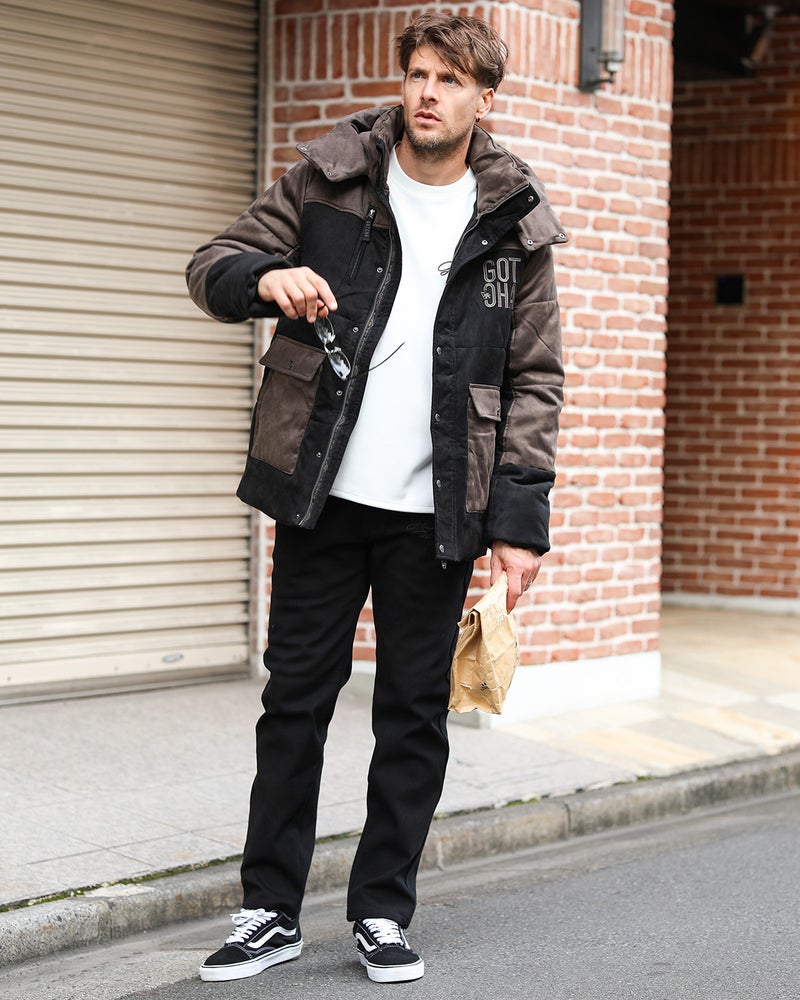 ブラック：183cm/70kg(Lサイズ着用)